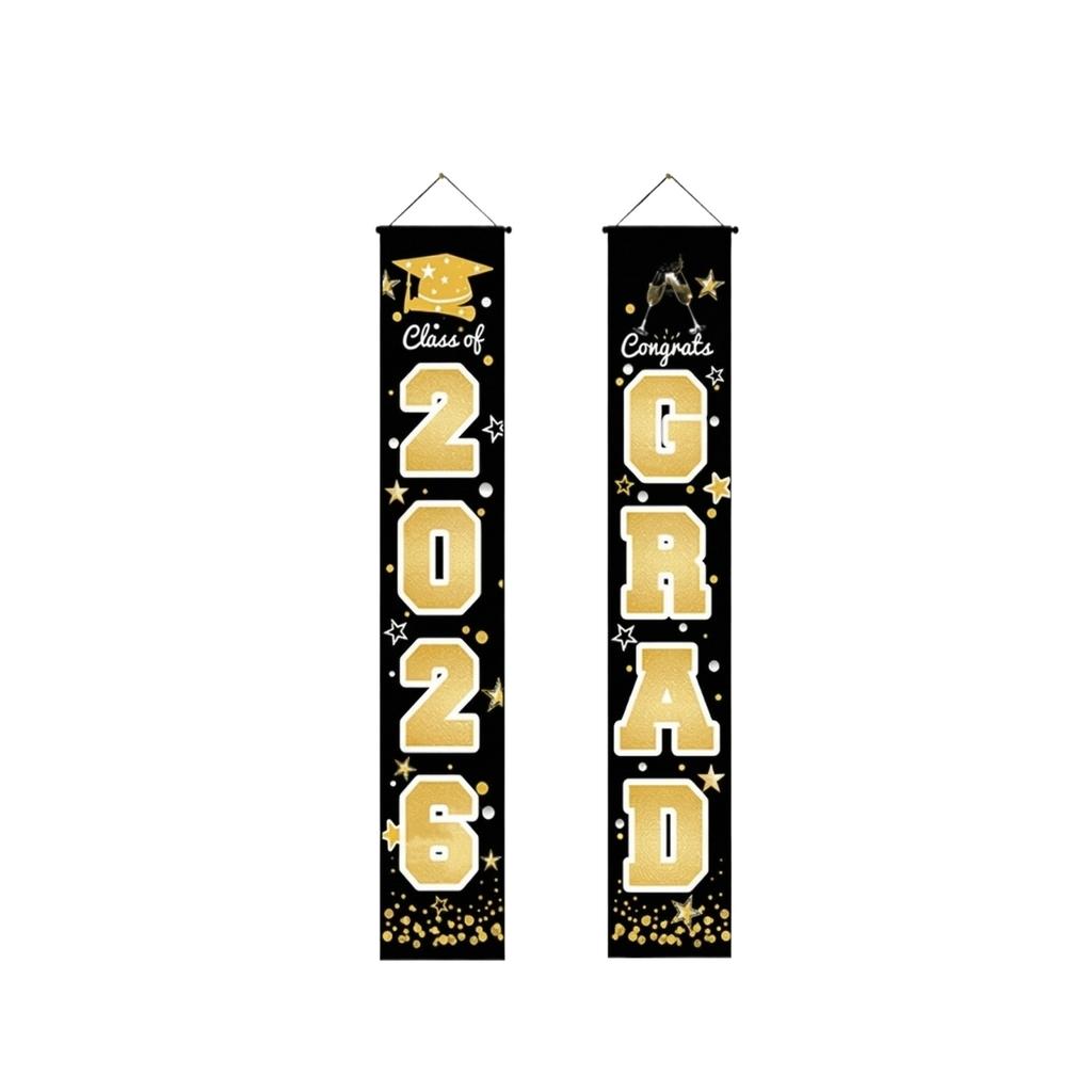 Graduation Class Decoration Door Flag Hanging Flag Graduation Party Decoration Supplies