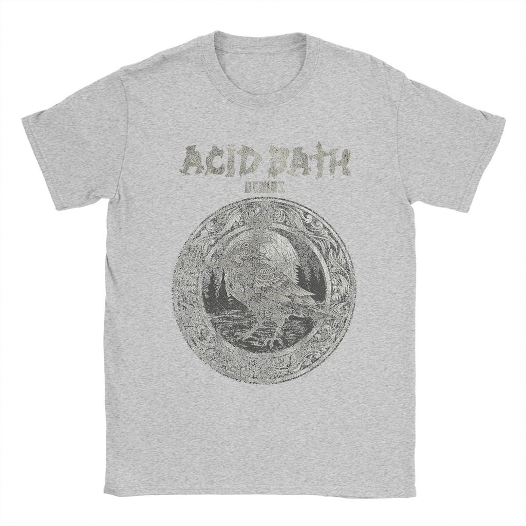 Men's T-Shirts Acid Bath Hipster Pure Cotton Tee Shirt Short Sleeve T Shirts Round Collar Clothing Summer