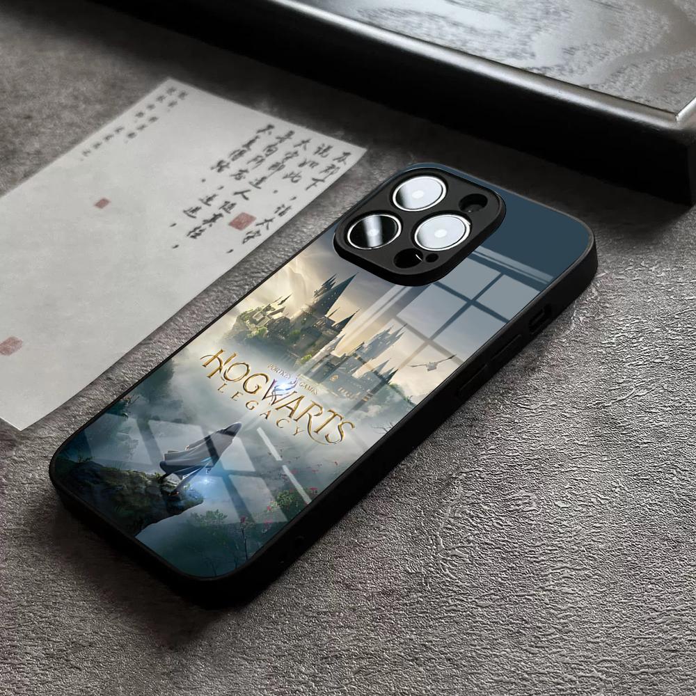 H-Hogwartss Legacy Handyhülle Für IPhone 17 16 Pro Max 15 Plus 14 Pro 12 11 13 Mini X XR XS Max SE Glasabdeckung