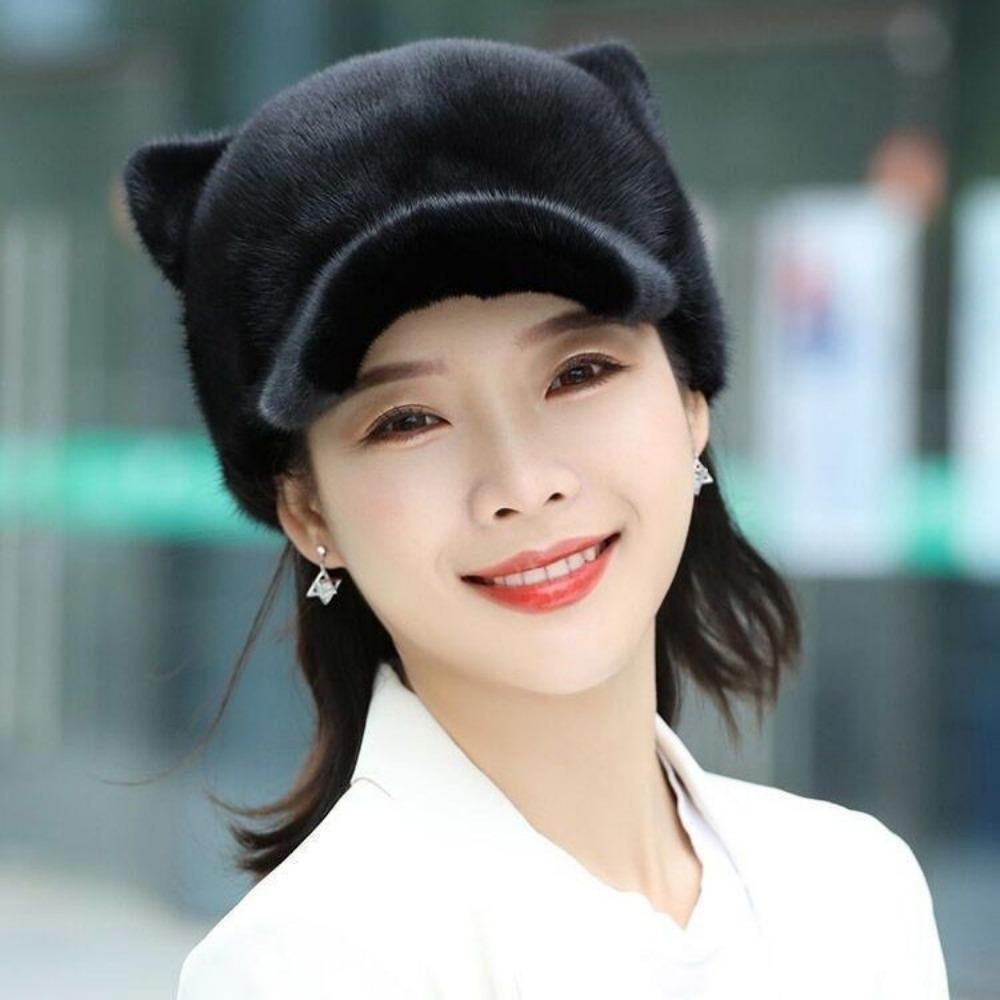 New Women's Winter Hat Internet Celebrity Hat Fashion High Sense Imitation Fur Hat