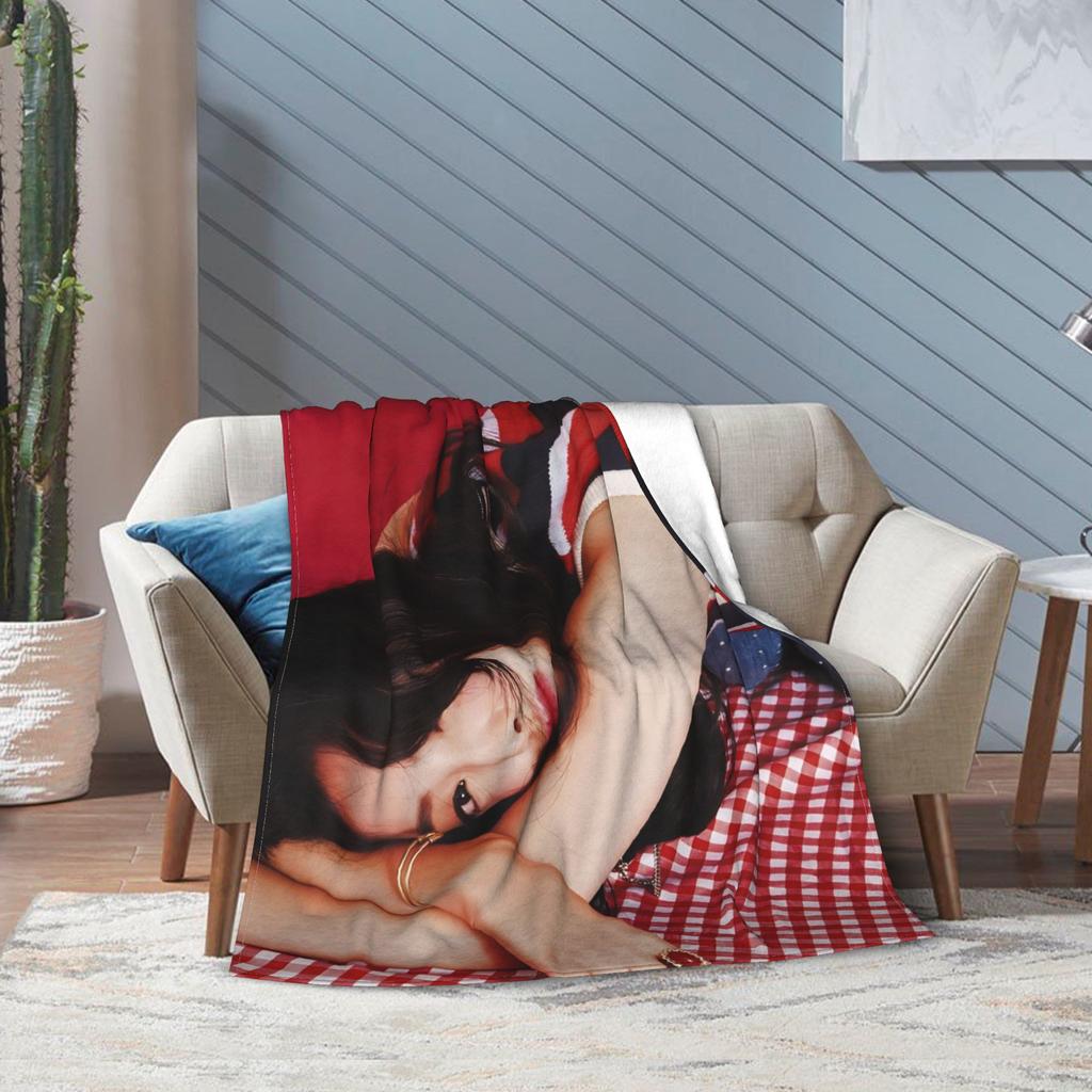 Nina Chuba Sänger Accessoires Decke Gemütlich Weich Überwurfdecken für Wohnzimmer 50x60 Zoll Mehrere Größen Tagesdecke