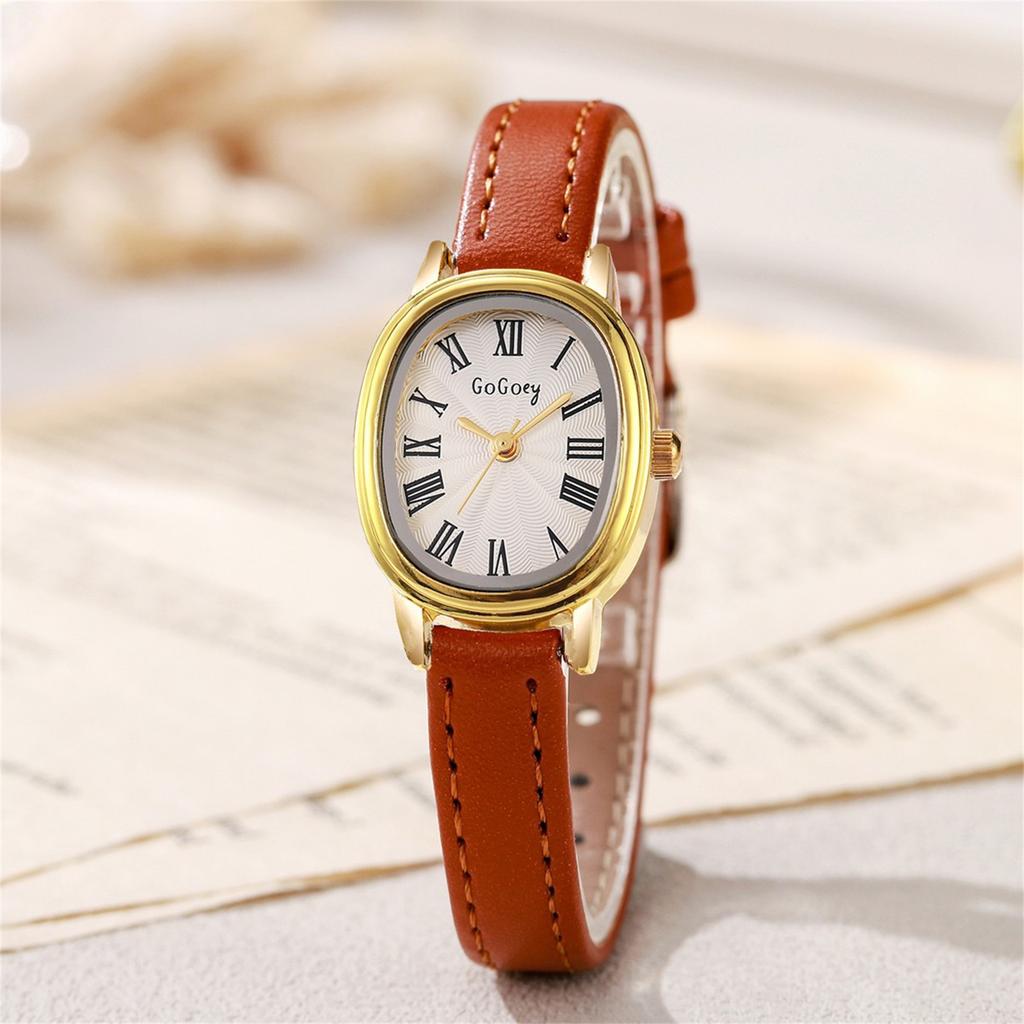 Moteriškas mados odinis laikrodis