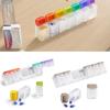 Large Capacity Weekly Pill Organizer Magnetic Portable Medicine Container Holder  for Elders