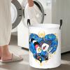 Helluva Boss Stolas And Blitzo Heart Frame Foldable Laundry Baskets Dirty Clothes Toys Storage Basket Home Organizer Bag