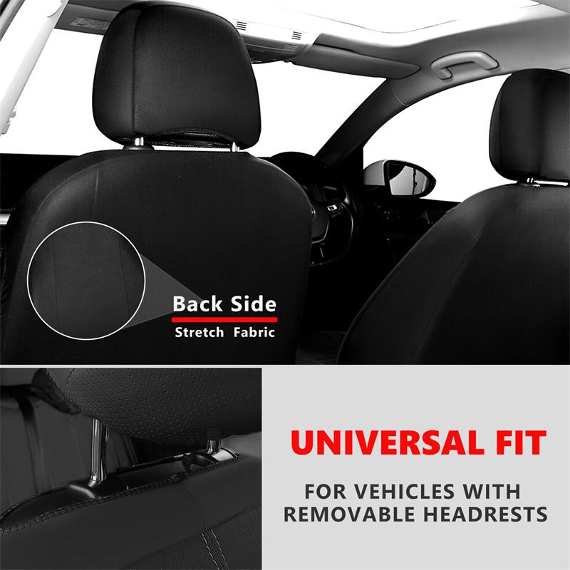 Car Seat Cover Full Set Cloth Universal Polyester Breathable Washable Suitable For Car Truck Van Suv Car Accessories