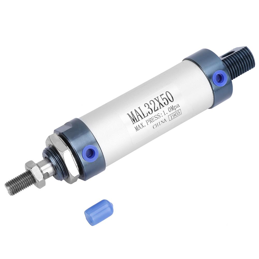 MAL 32mm Einfachstange Doppeltwirkend Mini Pneumatikzylinder Aluminiumlegierung (Hub 75mm)