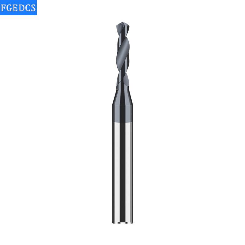Solid Carbide Drill 0.4 To 1.66mm Micro Mini Bits CNC Metal Hole Machining Tools for Aluminum Steel Twist Drill Bits D4MM Shank