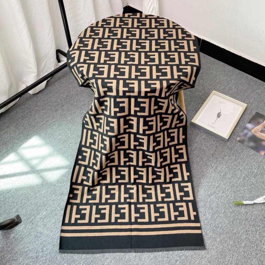 Autumn and Winter Imitation Cashmere Scarf, Women's Air-conditioned Room Long Outer Shawl, Double-sided Warm Scarf