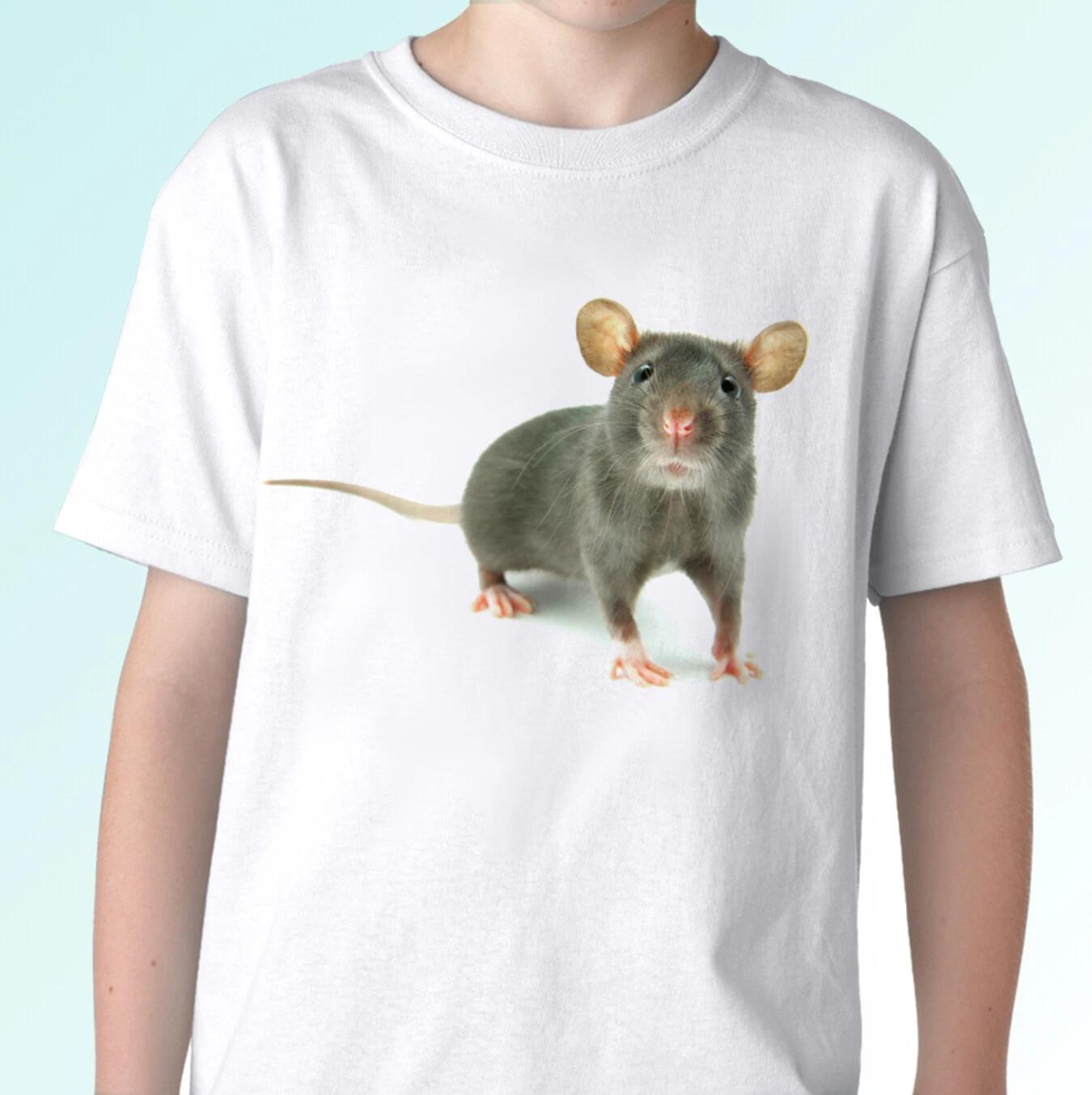 

Rat white kids boys T-Shirt animal tee top design gift - all sizes 140