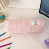 Style Large Capacity Pencil Case With Plush Snowman Design For Students And Office Use