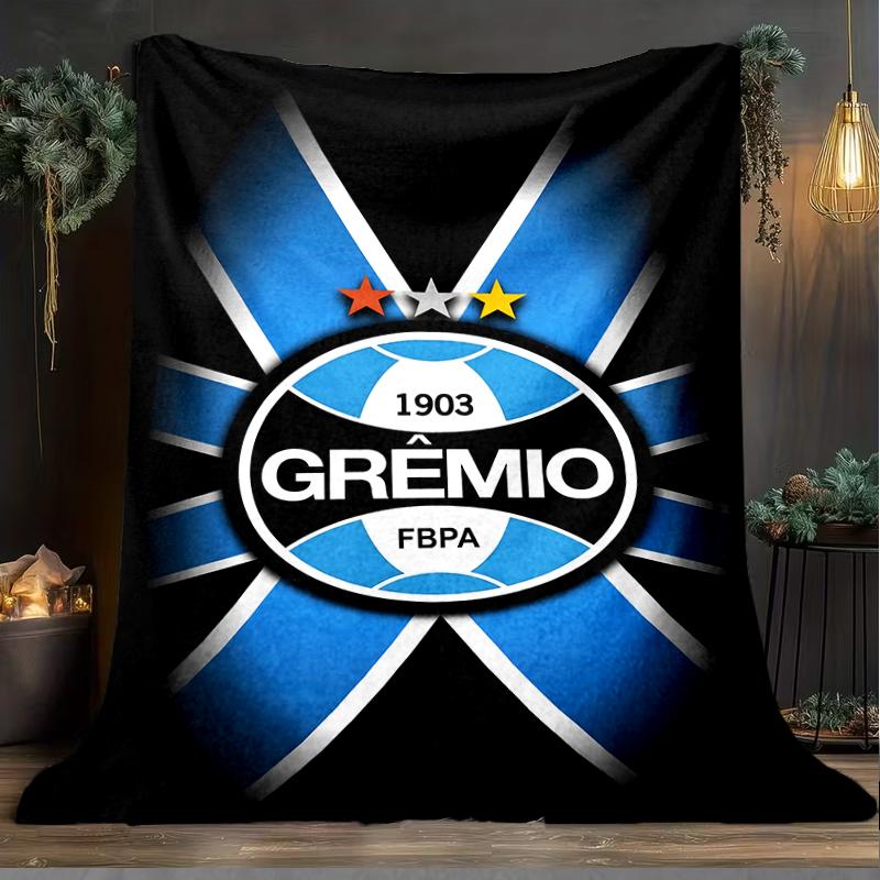 1PC Grêmio FBPA Printed Soft Flannel Blanket Throw for Adult Bedroom Living Room Sofa Camping Travel Fan Gifts Christmas Gifts