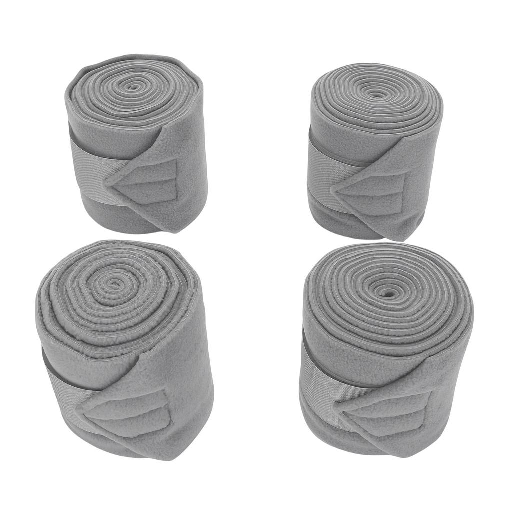 4PCS Horse   Leg Wraps 9.8FT Soft Fleece Protective Equestrian Leg Bandages for Horse Supplies