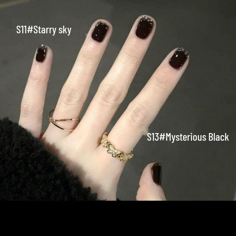 Best-Selling No-Bake Peel-Off Cherry Red Korean-Style Elegant Nail Polish