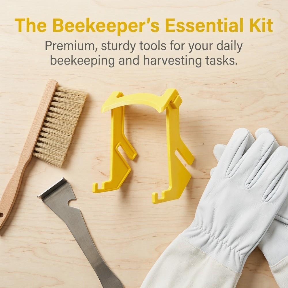 3Pcs Yellow Honey Bucket Rack Portable Uncapping Tank Holder Beehive Frame Holder Beekeeping