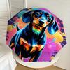 1pc Colorful Dachshund Artwork Umbrella with Plastic Handle,Suitable for All Seasons Home Travel Outdoor UmbrellaDD301