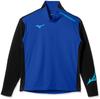 Mizuno Soccer Wear Stretch Fleece Surf Blue X Deep Size 140 To Japanese Size Shirt, Junior, P2MC8615, Navy, (equivalent 140)