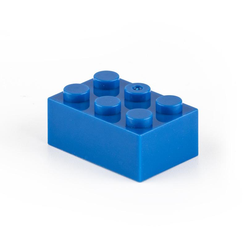 Non-Toxic 10Pcs Building Blocks Diy Thick 2X4 Dots 16Color Bricks Size Compatible With 3002 Kids Toys Educational For Children