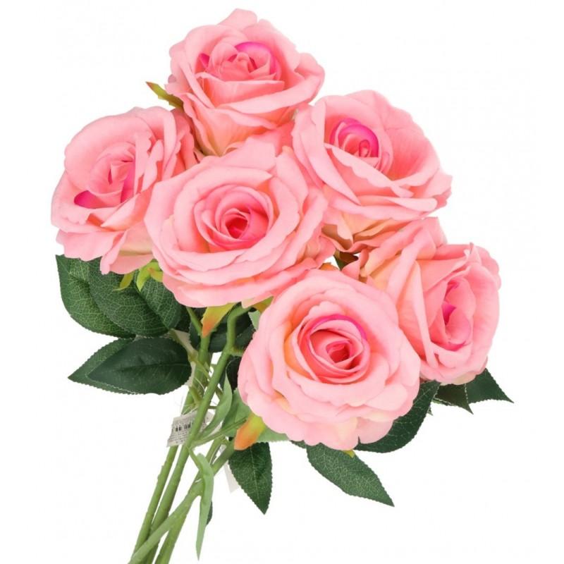 SINGLE SUEDE ROSE LIFE-LIKE 51CM ROSES