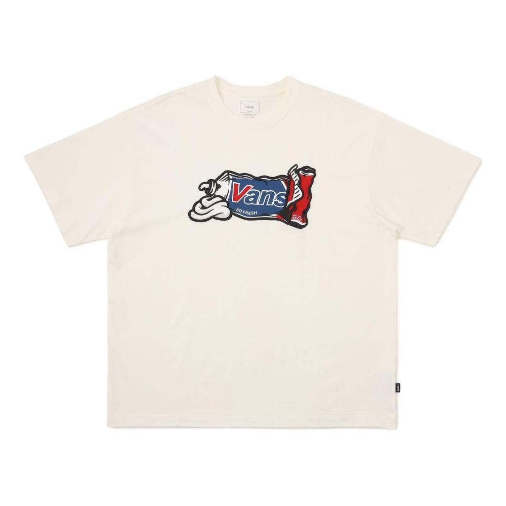Vans Toothpaste Gfx Ss Tee Vn000nnhfs8 Marshmallow M