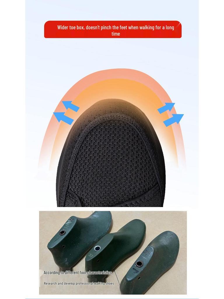 Four Seasons Damen Übergröße Leichte Atmungsaktive Walking-Schuhe – Extra Weite Weiche Sohle für Senioren