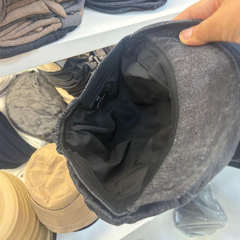 New niche design flipped-brimmed denim beret women's big head circumference showing face small newsboy hat