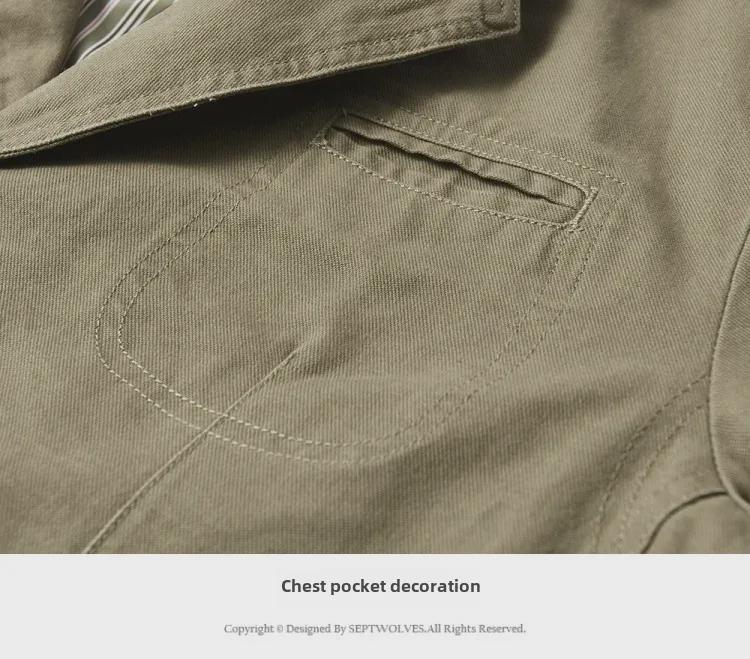 Chaqueta de Solapa de Algodón Puro para Hombre, Talla Grande, Traje Casual Versátil, Modelo 817 Primavera/Otoño 2021