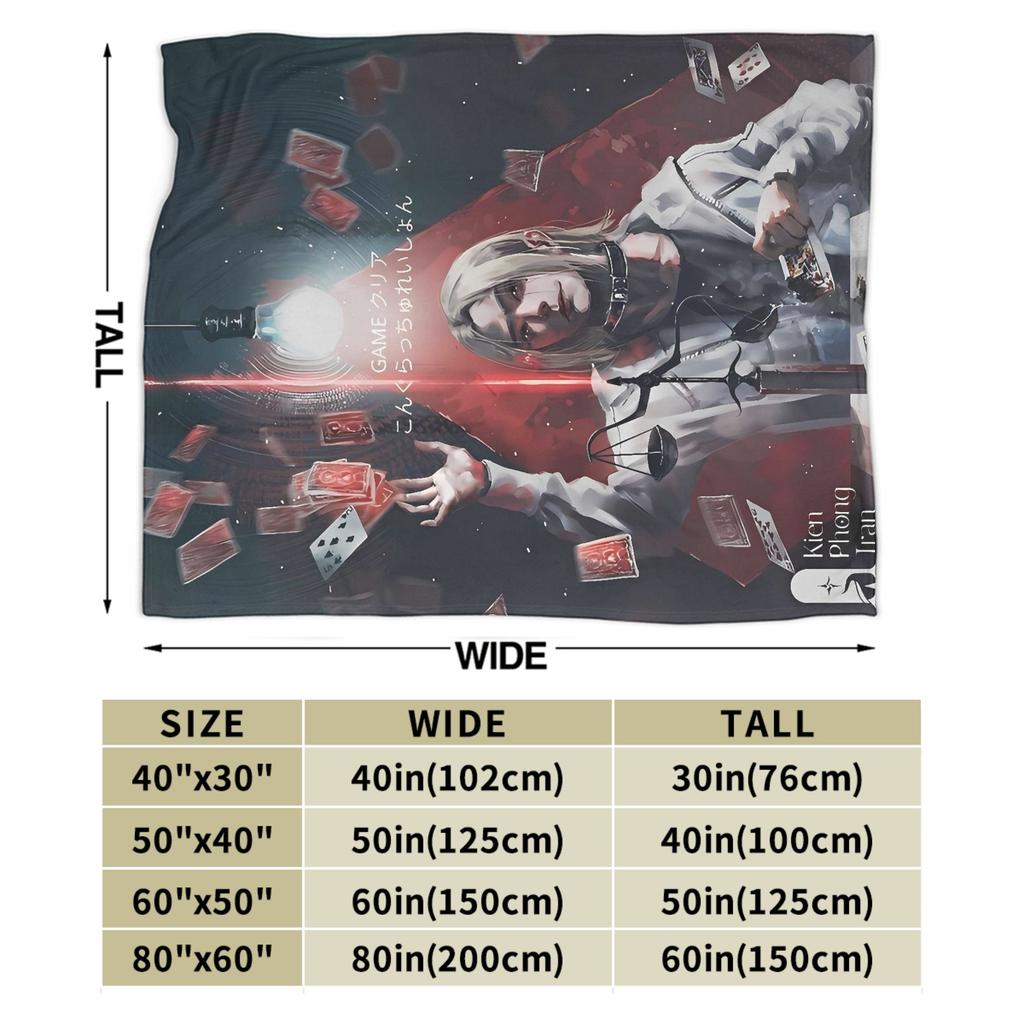 Soft Warm Blanket Travel Office Nijiro Murakami Alice In Borderland 3 Throw Blanket Flannel Bedspread For Bedroom Sofa Bed Cover