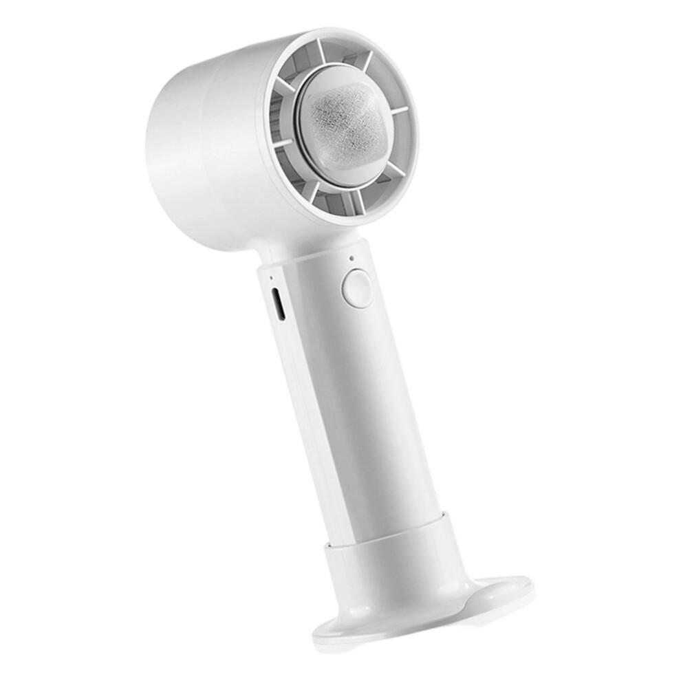 Tragbarer Handventilator 3 Geschwindigkeiten Mini Kühlender Schreibtischventilator Leise-Weiß