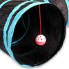Cat Five Channel Pet Cat Toys Training Tunnel Toys Sound Paper Tent Cat Bed