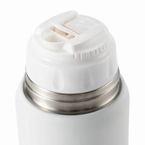 TERMOHRNEK Z nerezové oceli, láhev na výlet, bílá