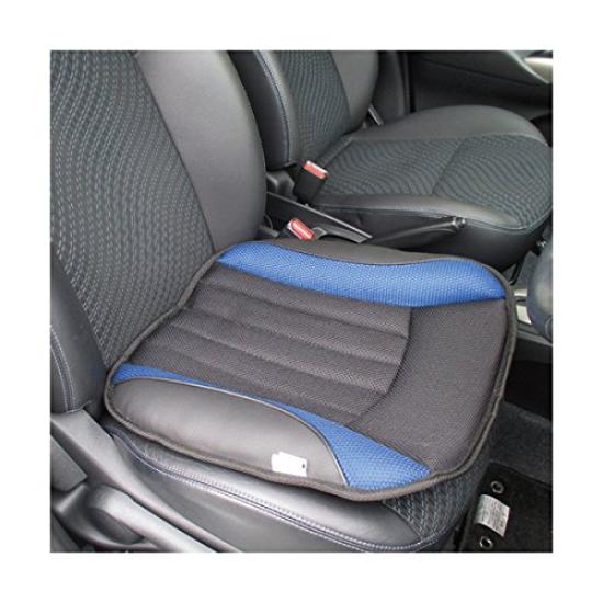 TOHPO Seat 3D Shadow Memory Horseshoe for Light and Regular Cushion, Mesh, Foam, Design, Cars, Blue, SMBT-92322