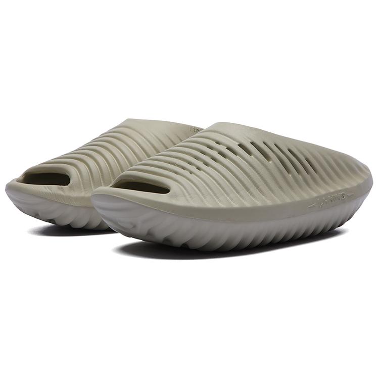 Li Ning Jet Sky Black Slay Quiet Abrasion Resistant Slide Slippers Unisex Green AZST011-5