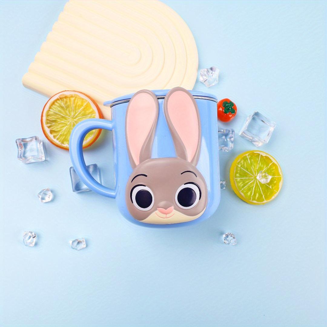 

10.82oz Judy Hopps Stainless Steel Insulated Mug with Lid , Handle , Light Blue, Reusable for Hot/Cold Drinks, Judy