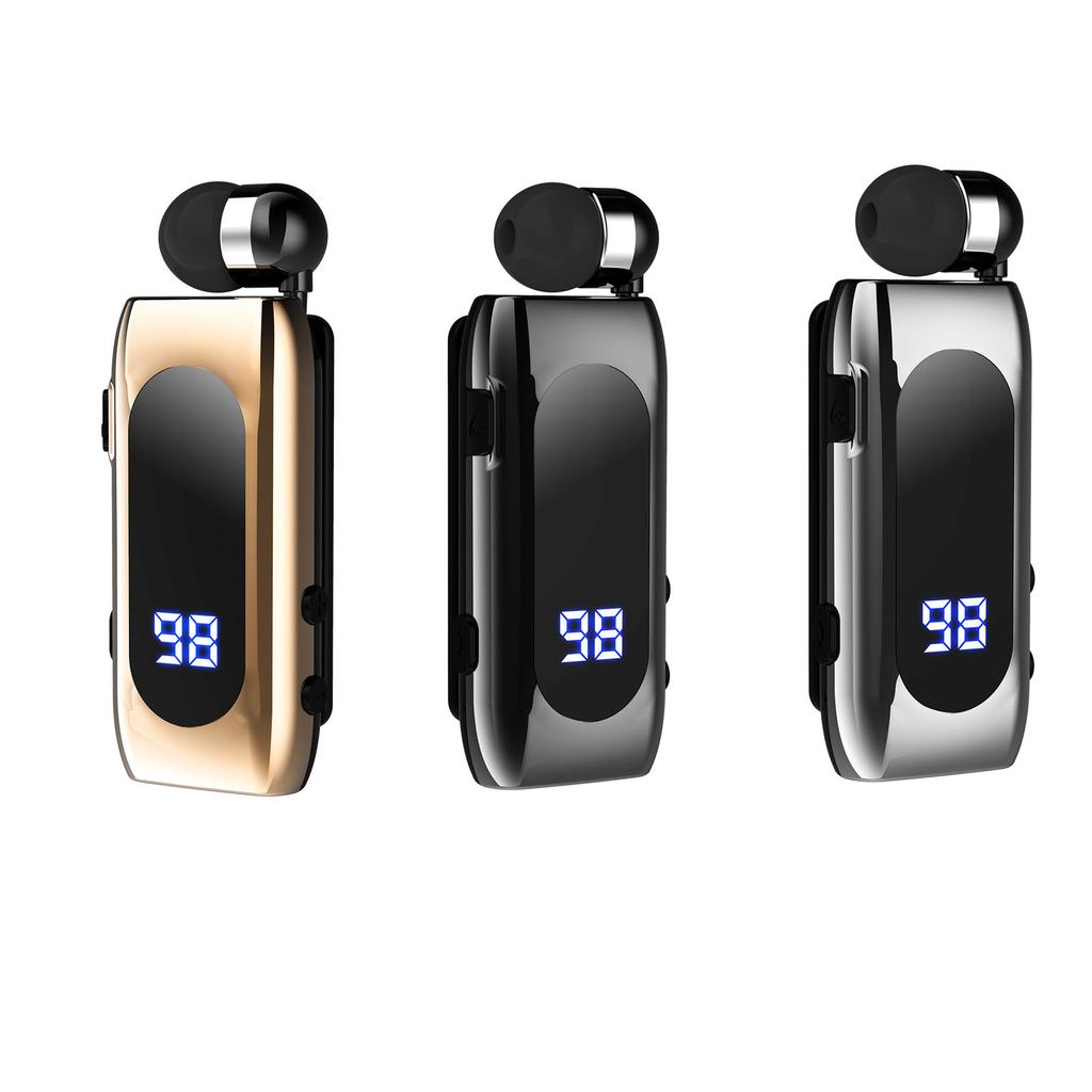 Wireless Headset Lavalier Headphone for Workout/Home/Office LED Display Deep Bass for Outside Sport Lavalier Headset