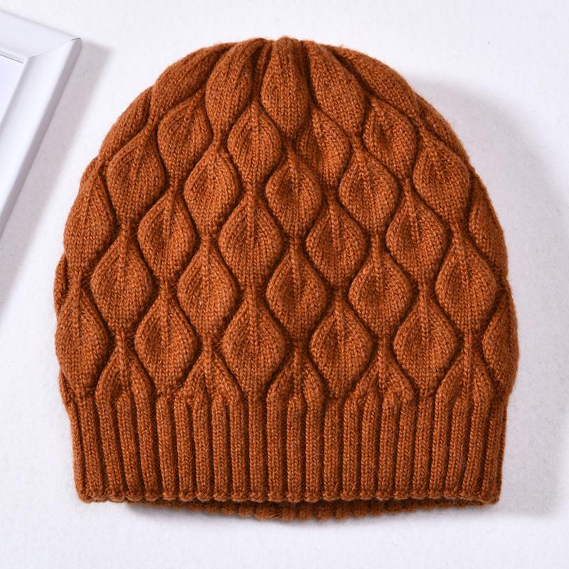 Jxwatcher Women Winter Hat Real Fur Pompom Angora Knitted Wool Beanie Fashion Casual Outdoor Thick Ladies Warm Fur Ball Hats New