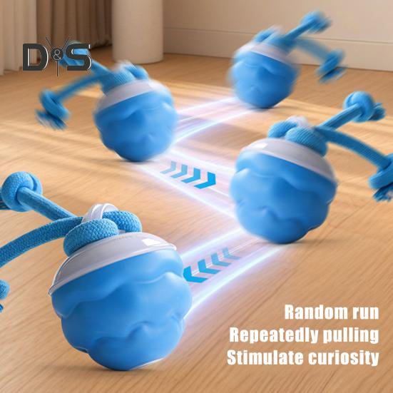 Interactive Dog Ball Toy Touch Activated Rolling Squeaky Ball Automatic Moving Wicked Ball Dog Toy for Small Medium Large Dogs