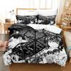 3D Print Anime Berserk Bedding Set Double Twin King Duvet Cover Comforter Pillowcase Boys Girls Adults Bedroom Duvet Cover Sets