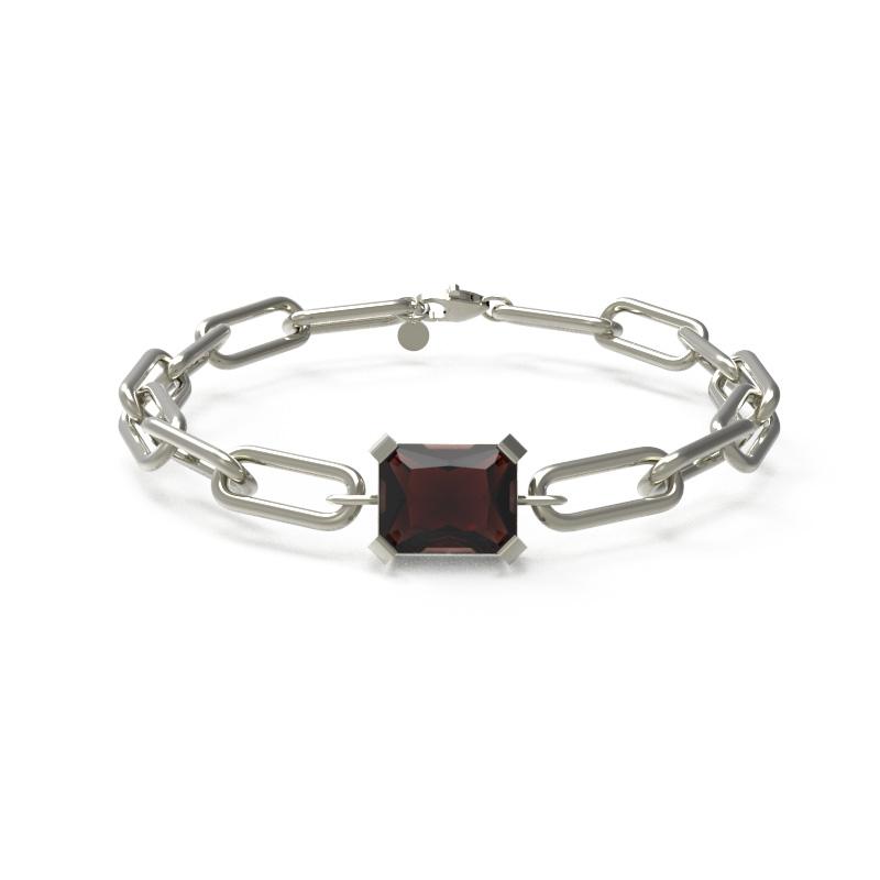 Custage Heritage Brown Emel Cut Main Chain Bracelet