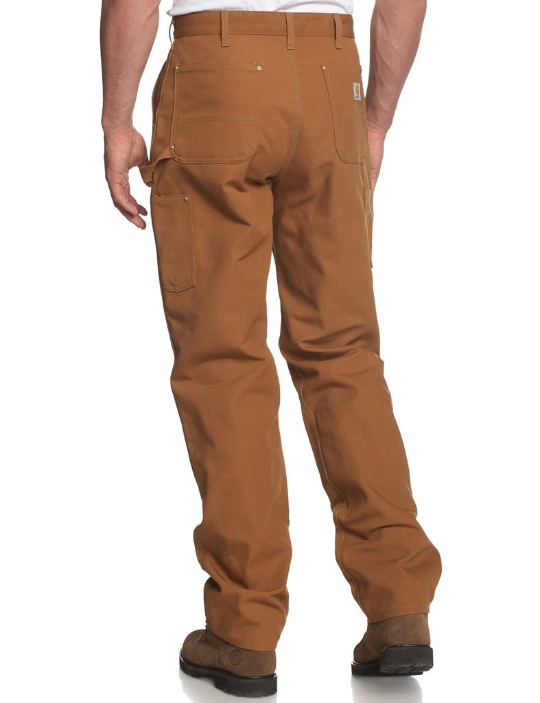 Carhartt Duck Utility Work Dungaree Size US 34W x Black Men's Double-Front Pants, B01, Size 30L, Color