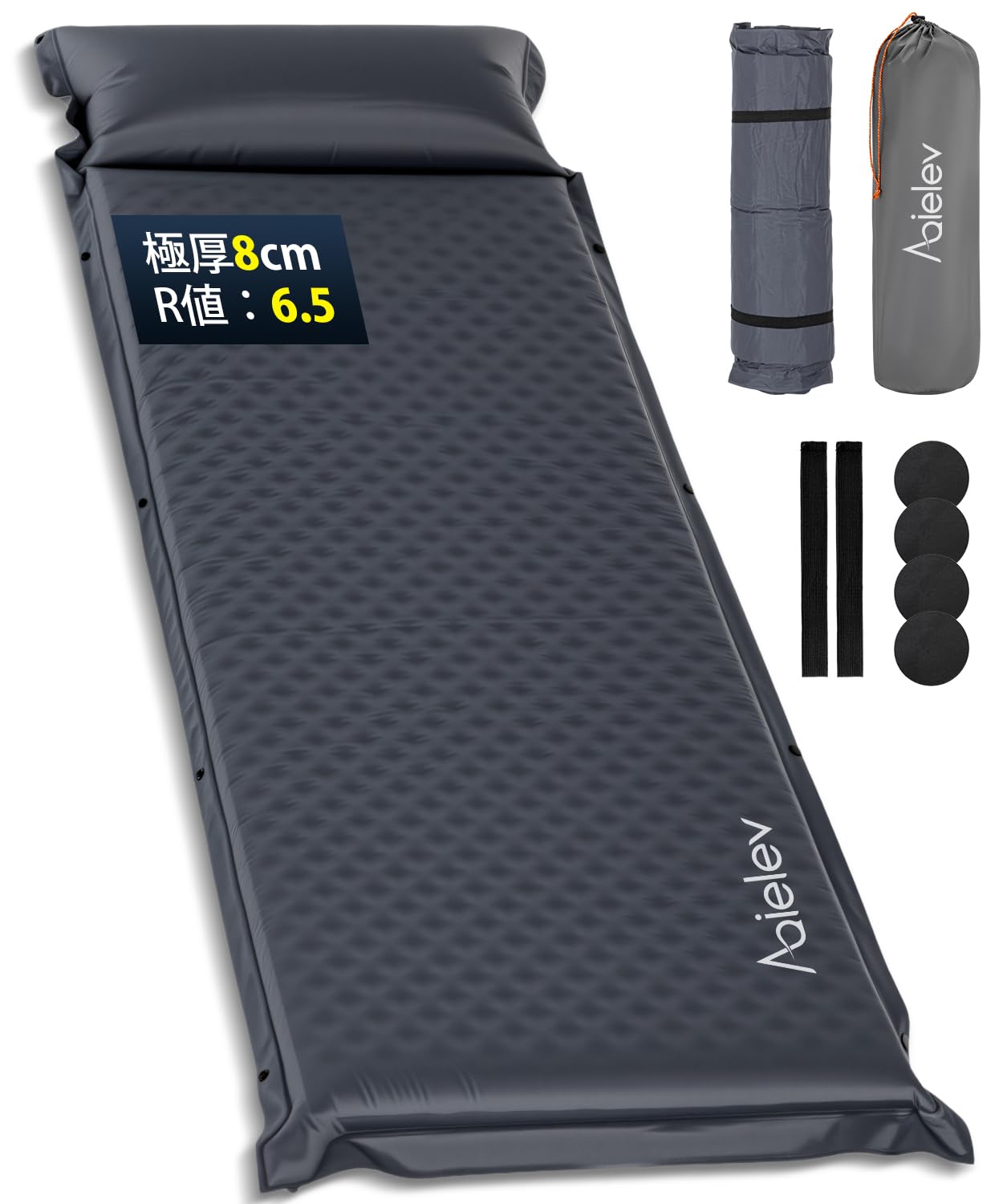 

Недавно разработанный 2025 Надувной матрас для надувается за 30 Толстый 8 см Надувной коврик для кемпинга в машине с высокой Бесконечно складываемый для хранения Японская инструкция 2 чёрный