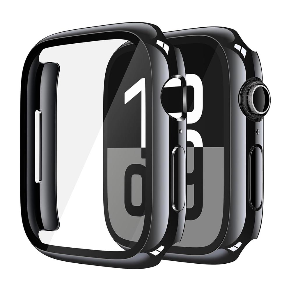 Ochrona ekranu do etui Apple Watch 11 10 42mm 46mm Akcesoria Poszycie Twardy zderzak z PC + Szkło hartowane Pokrowiec iWatch Seria 11