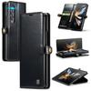 CaseMe for Samsung Z Fold 5 4 Case Luxury Leather Wallet Phone Case Detachable 2 In 1 Phone Cover with Multi Card Slot Case