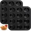 1 Packung Muffinform 6/12 Mulden Quadratische Cupcake-Form Muffinform Cupcake-Form Muffinform Kohlenstoffstahl Backform Antihaft Backgeschirr