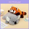 Plush Raccoon Koala Pillow Toy With Soft Fabric For Kid Comfort And Napping