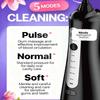 Portable Irrigators Floss Dental Water Jet Oral Dental Cleaner,Four types of nozzles, five levels of adjustment, better performance but lower price.