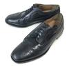 BOSTONIAN leather wingtip brogues men 10.5M 28.0-28.5 black vintage dress shoes(USED)