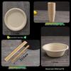 OIMG 4-Piece Biodegradable Paper Tableware Set