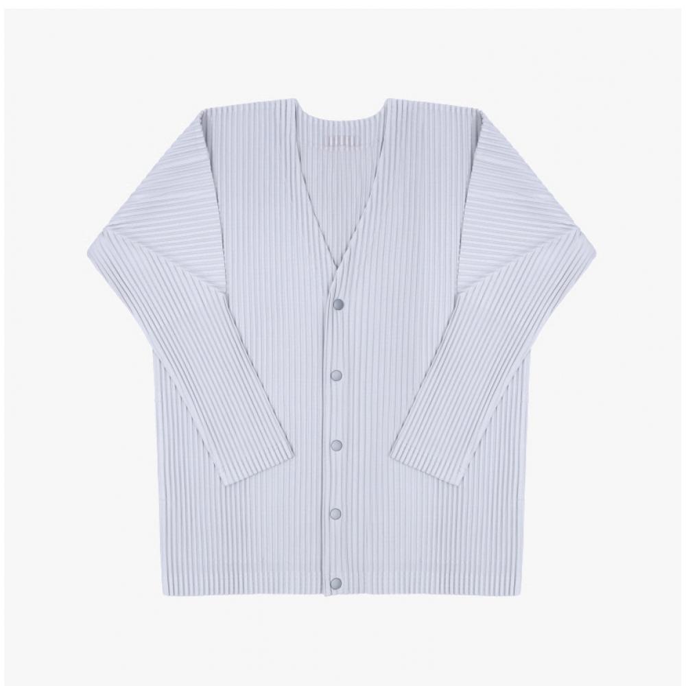 Issey Miyake Men Plisse V Neck Cardigan Hp67jl541 11