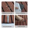Dark Brown Faux Teak Marine Carpet Wood Dark Brown Boat Marine Sheet EVA Foam Boat Sheet 240*45CM