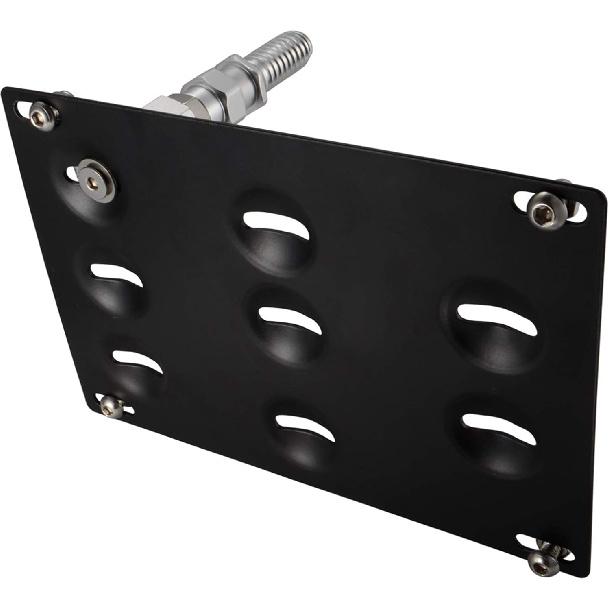 Runmade Front Bumper Tow Hook Adapater License Plate Mounting Bracket Holder Compatible With BMW E39 E46 E90 E91 E92 E93 E70 E71 F10 F30